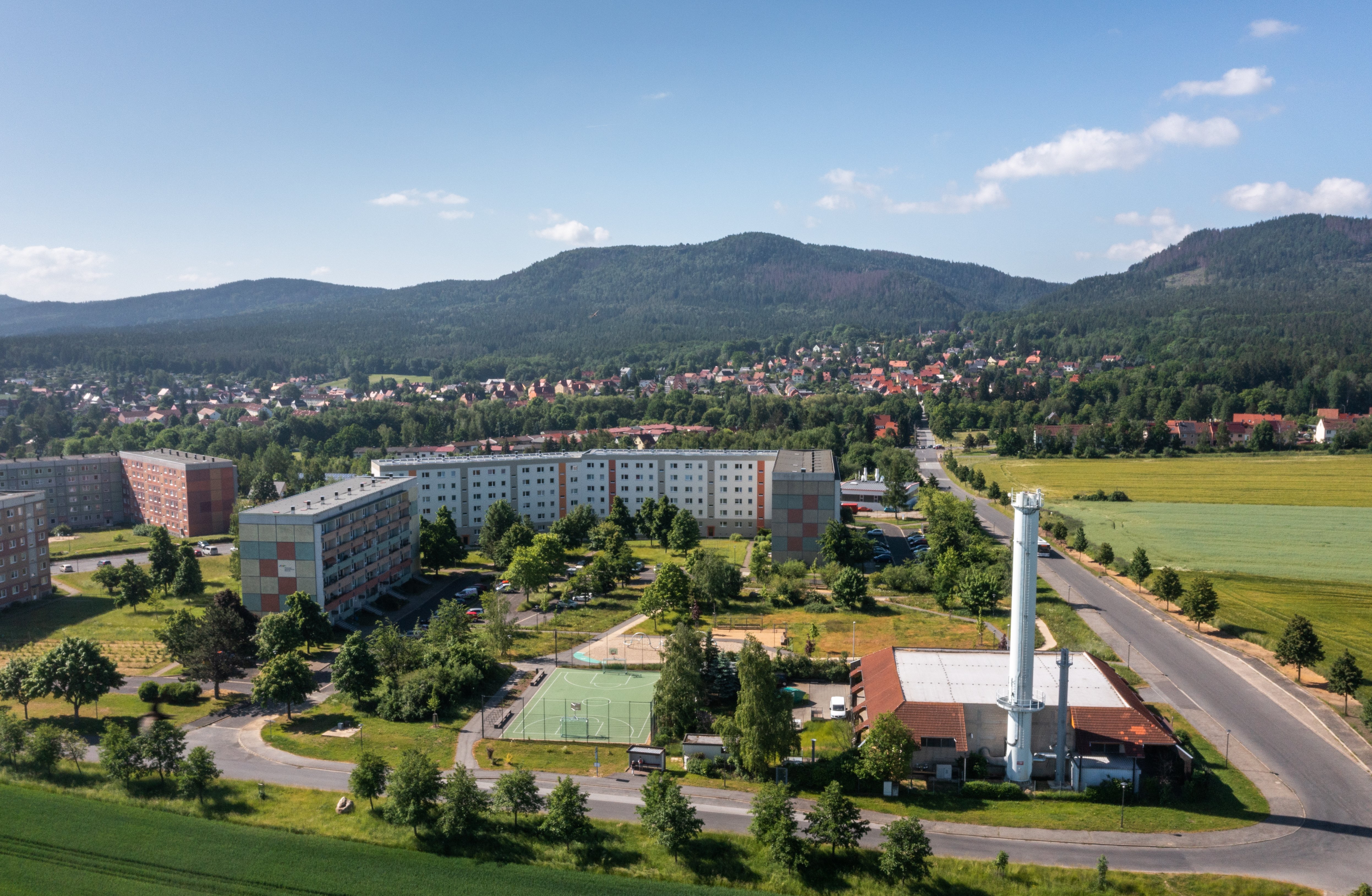 Philipp Herfort Photography Ortsansicht Heizhaus und Teilansicht Oberdorf